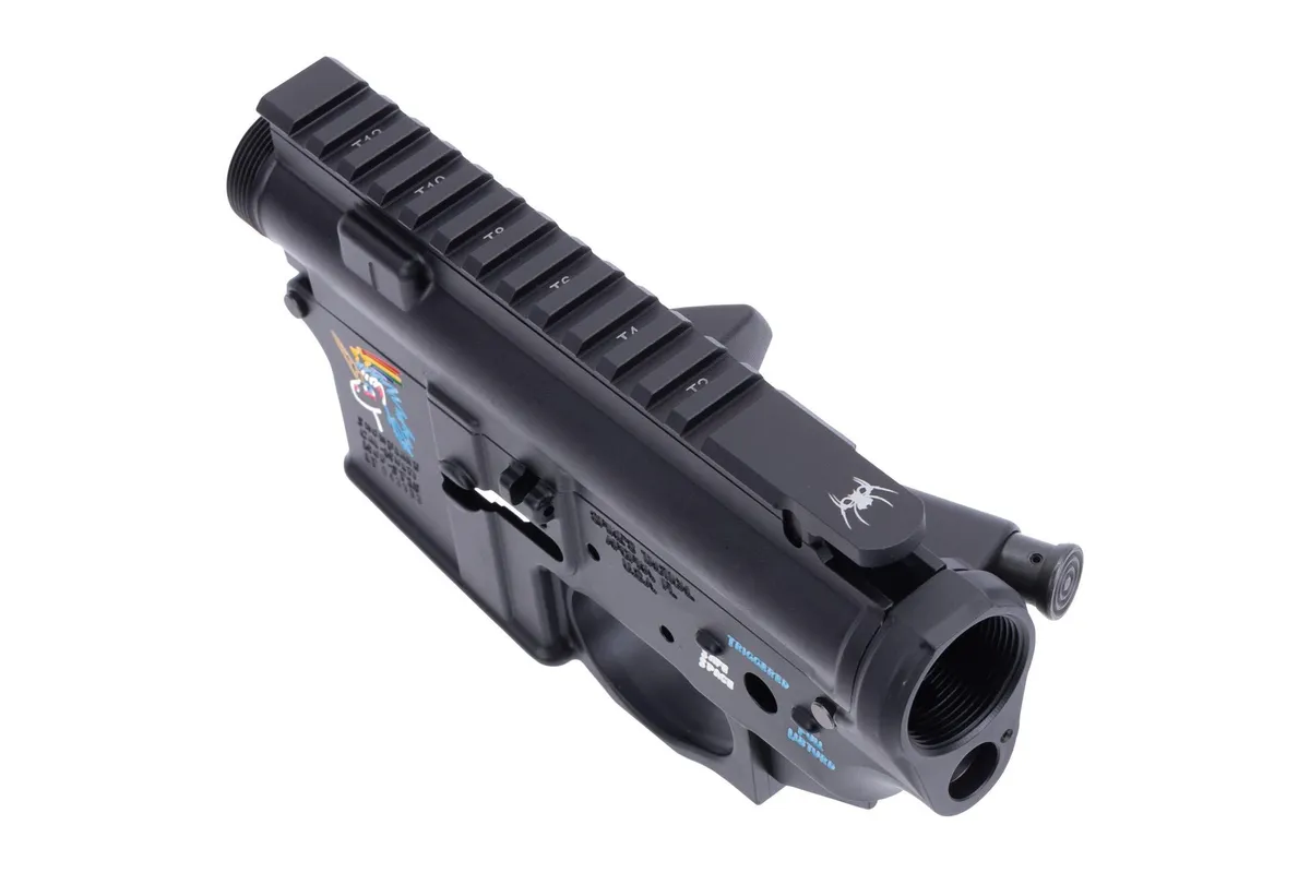 Spike's Tactical AR-15 Receiver Set - Snowflake Color Filled - Lower Receiver for AR-15 - view 4