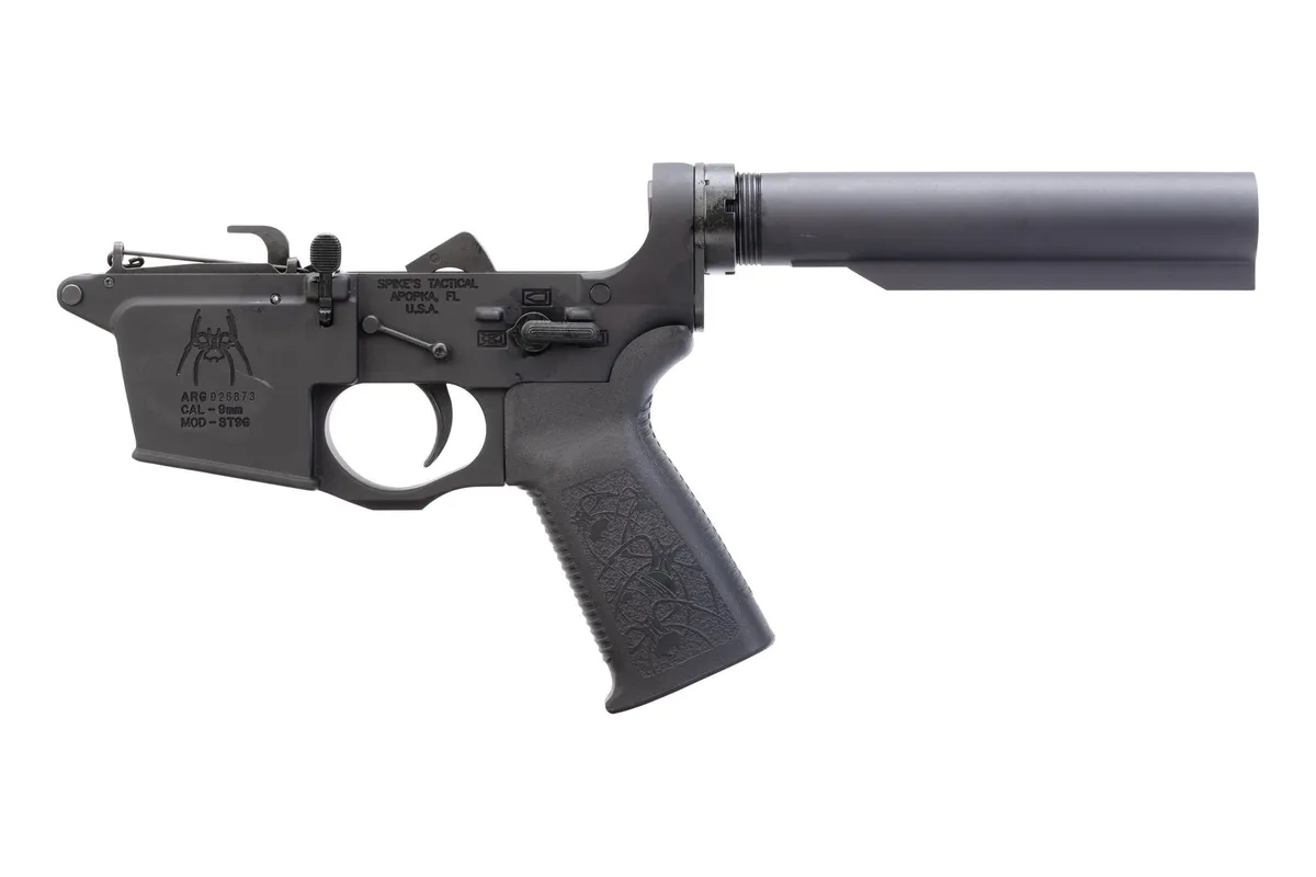 Spike's Tactical Complete 9mm AR-15 Lower - Spider- Glock Magazines - No Stock - Lower Receiver for AR-15 - view 3