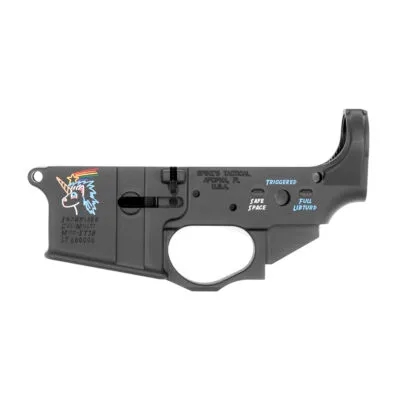 Spike's Tactical Stripped Lower Receiver - Snowflake - Color Filled - Lower Receiver for AR-15, vista 3