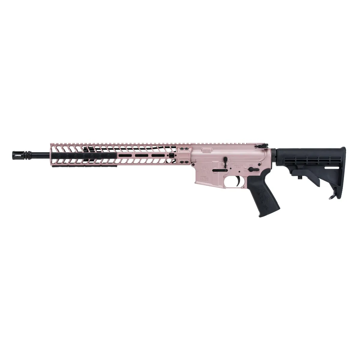 Spike's Tactical Spikes Tactical .223 Remington AR Rifle with 16" Barrel, Rose Gold - STR5735CM3FPRG - Barrel for AR-15, vista 1