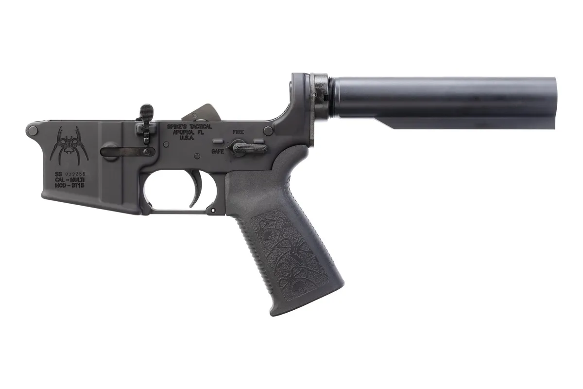 Spike's Tactical Spikes Tactical Complete AR-15 Lower - Spider - No Stock - Lower Receiver for AR-15 - view 3