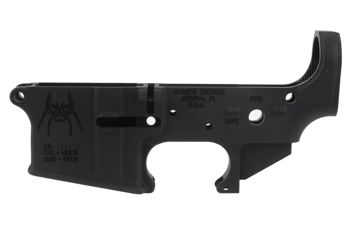 Spike's Tactical Spikes Tactical Ar-15 Lower - Forged Spider - Fire Safe Markings - Lower Receiver for AR-15 - view 2