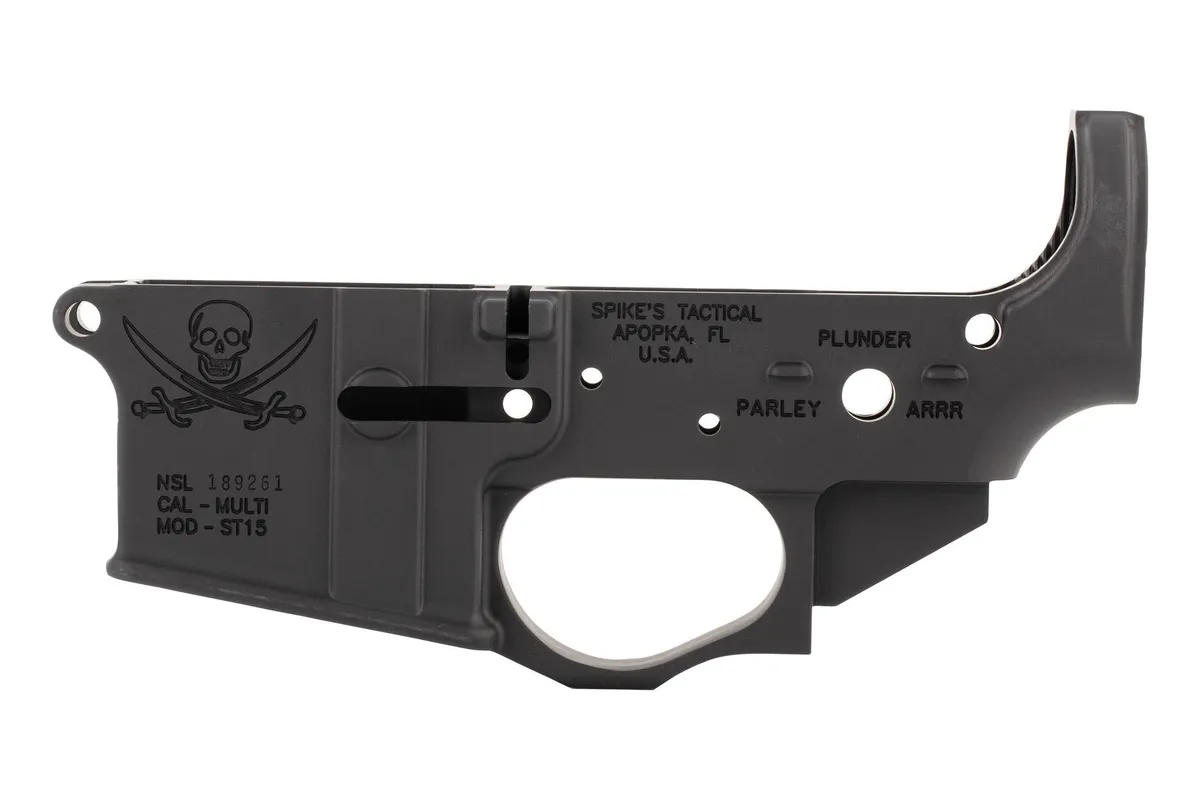 Spike's Tactical Calico Jack Stripped Ar-15 Lower Receiver - Lower Receiver for AR-15 - view 2