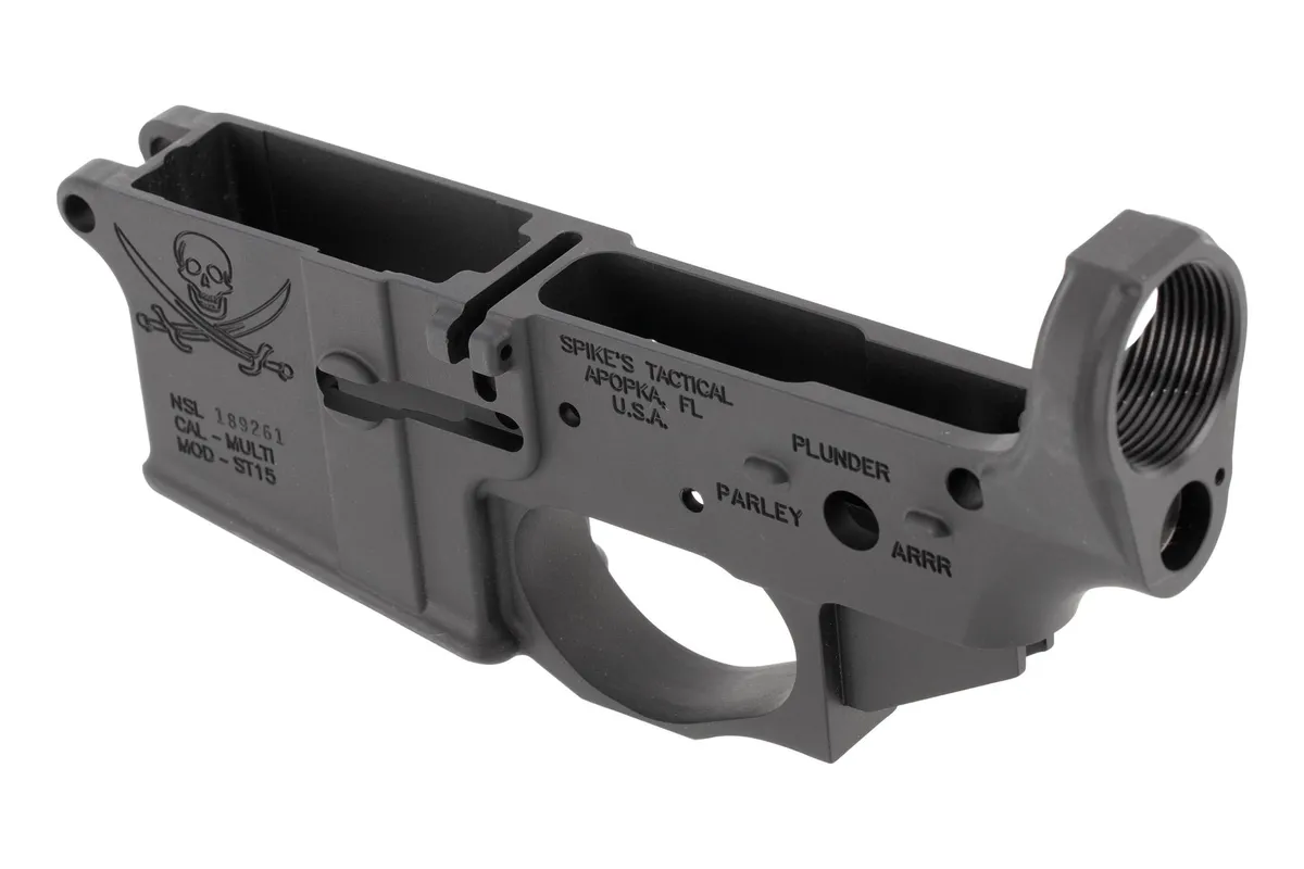 Spike's Tactical Calico Jack Stripped Ar-15 Lower Receiver - Lower Receiver for AR-15 - view 3