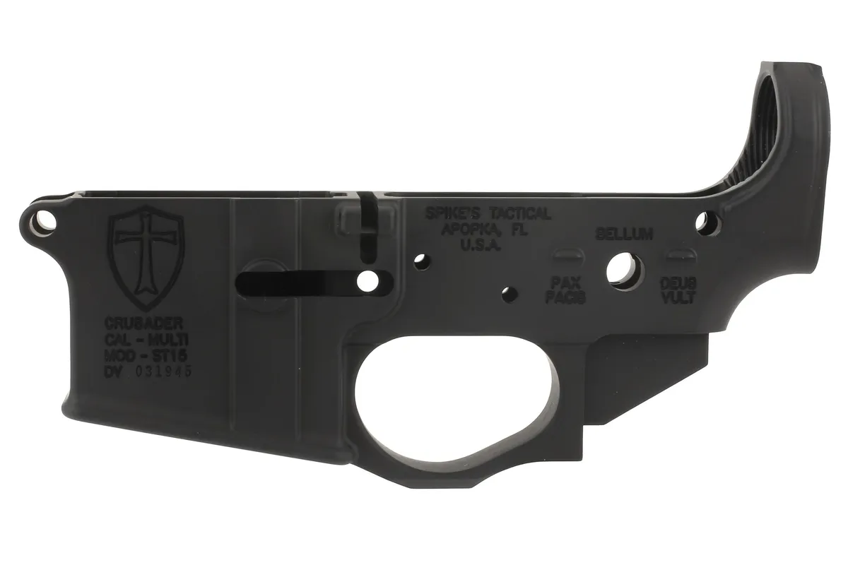 Spike's Tactical Spikes Tactical Crusader Ar-15 Lower Receiver - Multi-Cal - Lower Receiver for AR-15 - view 2