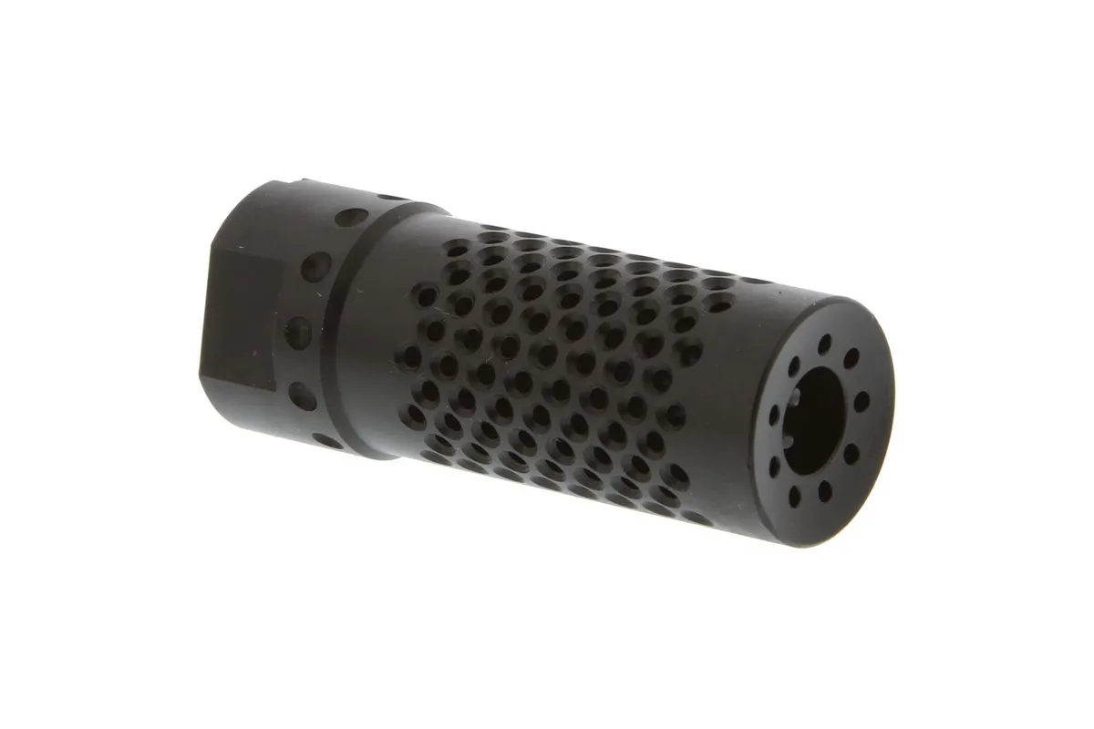 Spike's Tactical Dynacomp AK Brake 7.62x39 Left Hand Thread 14.1, Black - SAKD14M - Muzzle Device for AR-15 - view 1