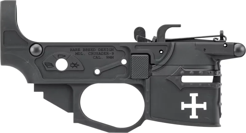 Spike's Tactical Spikes Tactical Rare Breed Crusader Stripped Lower 9mm, Black Anodized - STLB960 - Lower Receiver for AR-15, vista 1