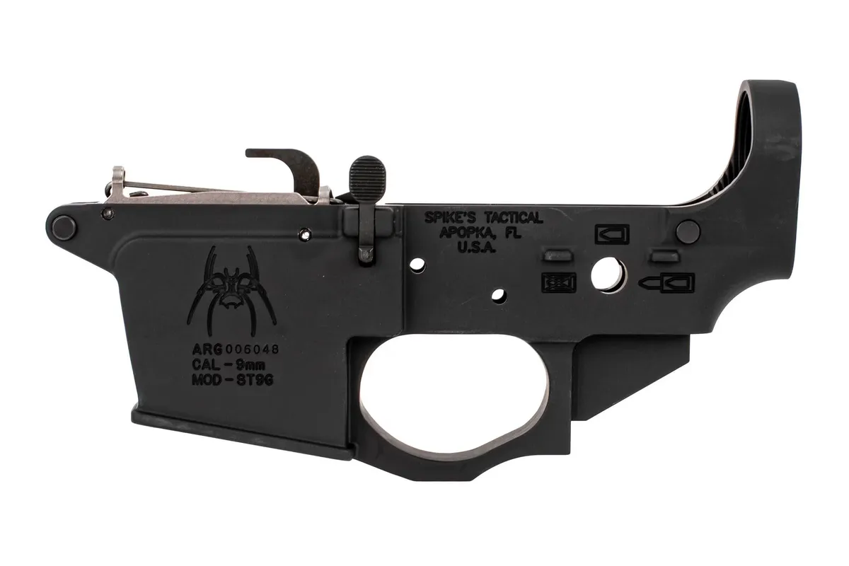 Spike's Tactical Spider 9mm Ar-15 Lower for Glock Magazines (Non Ca Compliant) - Lower Receiver for AR-15 - view 2