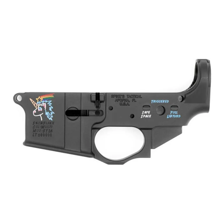 Spike's Tactical Spikea (TM)s Tactical STLS030 Snowflake Stripped Lower 223 Remington/556NATO BLEM - Lower Receiver for AR-15 - view 1