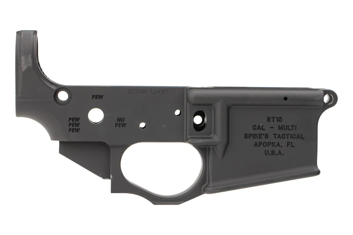 Spike's Tactical Stripped Ar-15 Lower Receiver - Gadsden - Lower Receiver for AR-15 - view 3