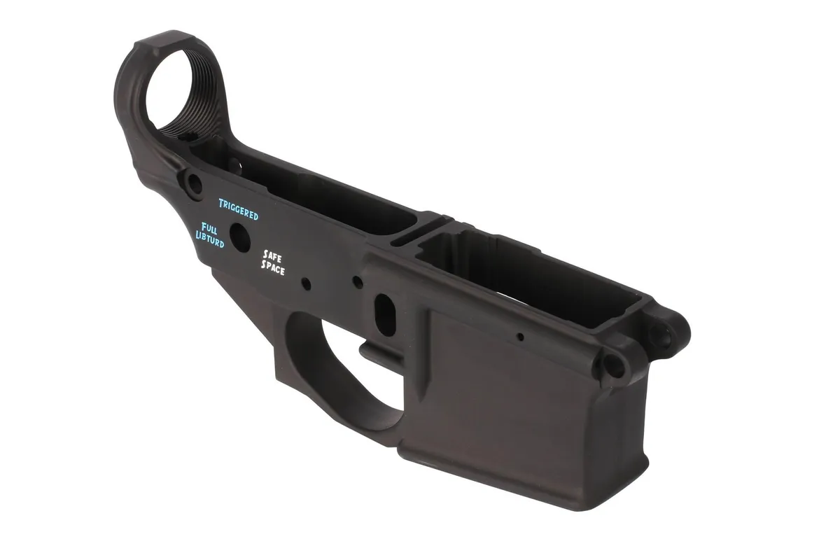 Spike's Tactical Stripped Ar-15 Lower Receiver - Snowflake - Color Filled - Lower Receiver for AR-15 - view 3
