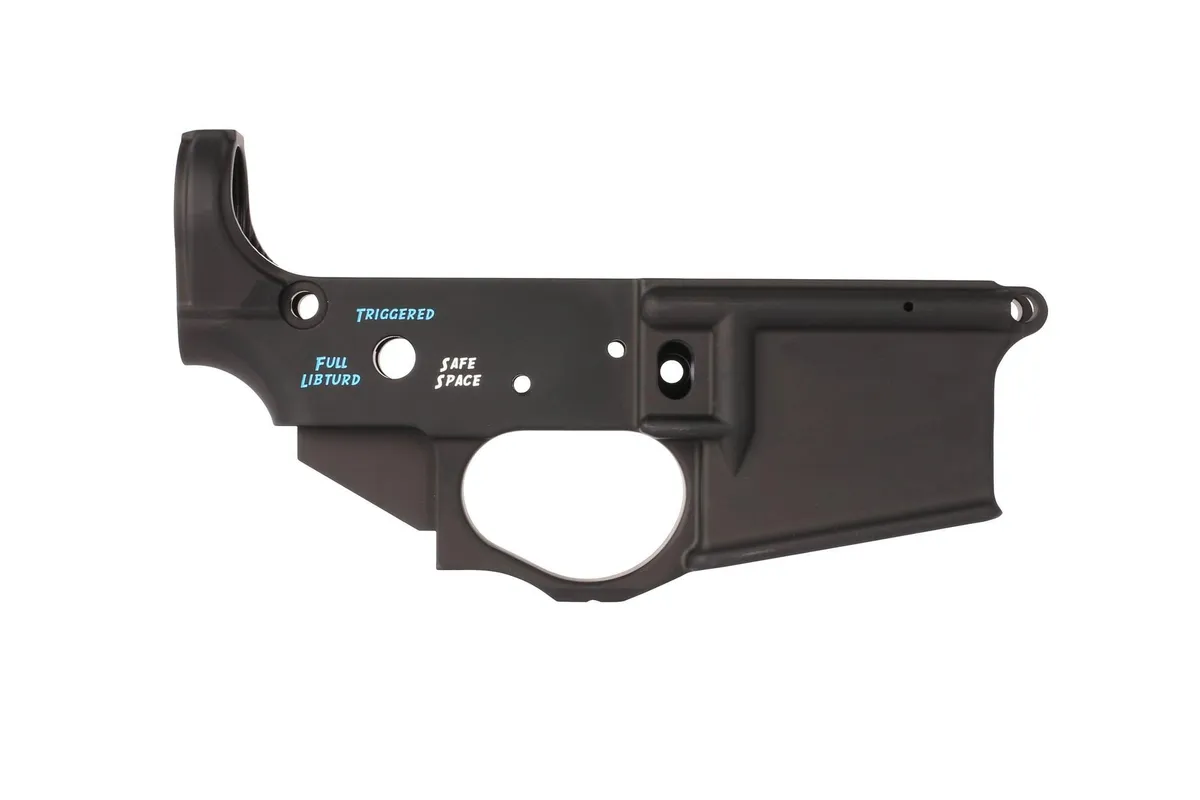 Spike's Tactical Stripped Ar-15 Lower Receiver - Snowflake - Color Filled - Lower Receiver for AR-15 - view 4