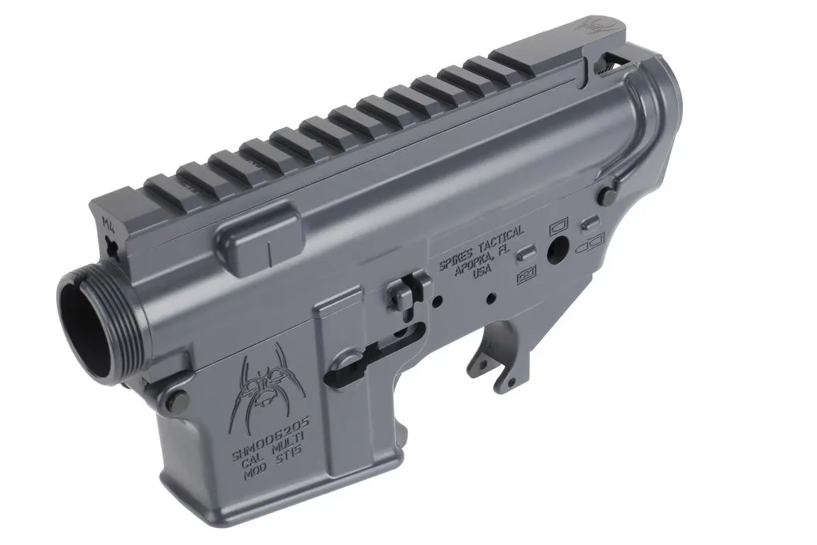Spike's Tactical Spikes Tactical Upper/Lower Receiver .223 Remington AR Lower, Gray - STS1515 - Lower Receiver for AR-15 - view 1