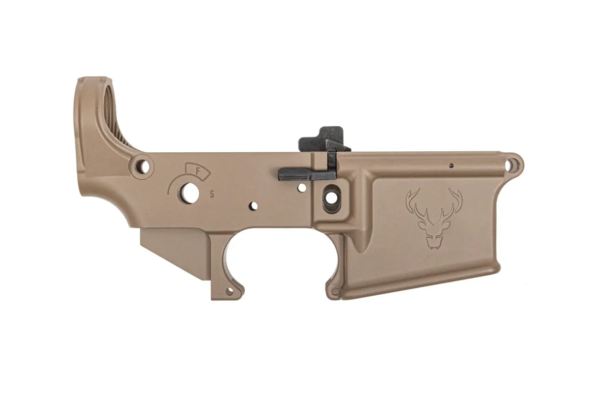 Stag 15 Ambi AR-15 Stripped Lower Receiver - FDE - Lower Receiver for AR-15 - view 1