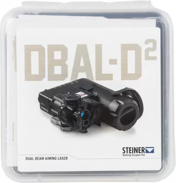 Steiner Optics DBAL-D2 Dual Beam Aiming Laser with IR LED Illuminator - Black - Laser, vista 2