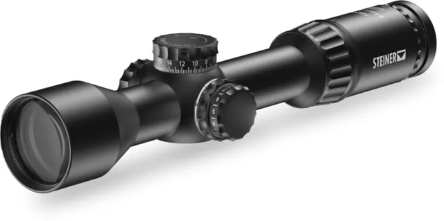 Steiner Refurbished Steiner H6Xi 2-12x42mm Rifle Scope 30mm Tube First Focal Plane MHR-MOA Reticle Black - Rifle Scope - view 1