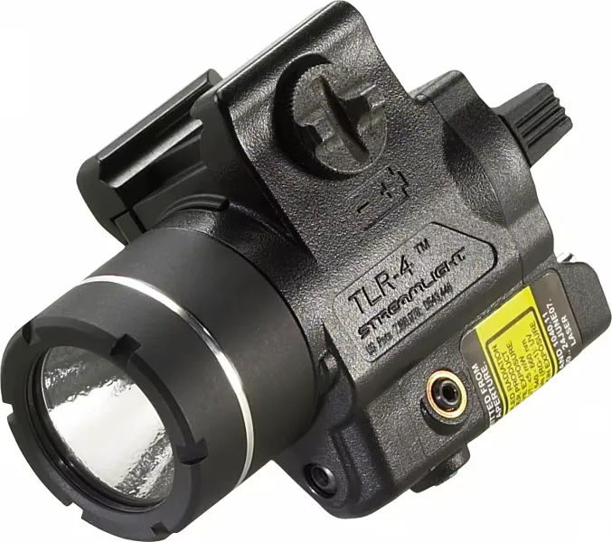 Streamlight 69241 TLR-4 Tactical Light Red Laser 125 Lumens CR2 Lithium (1) Black for HK USP Compact - Light - view 1