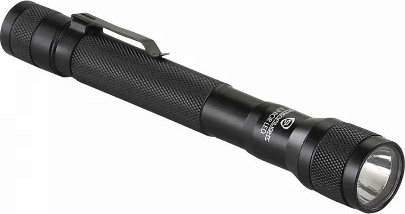 Streamlight 71500 Streamlight Jr. LED Flashlight 85 Lumens AA (2) Aluminum Black - Light, vista 2
