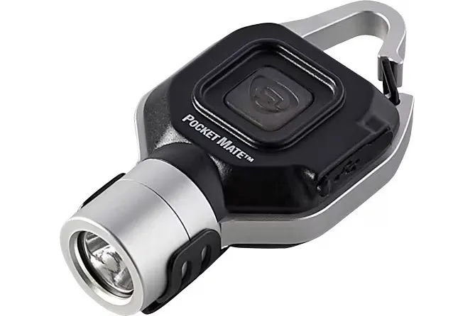Streamlight PocketMate, Flashlight, USB Charging Cord, 325/ 45 Lumens, Silver/Black - Light, vista 2