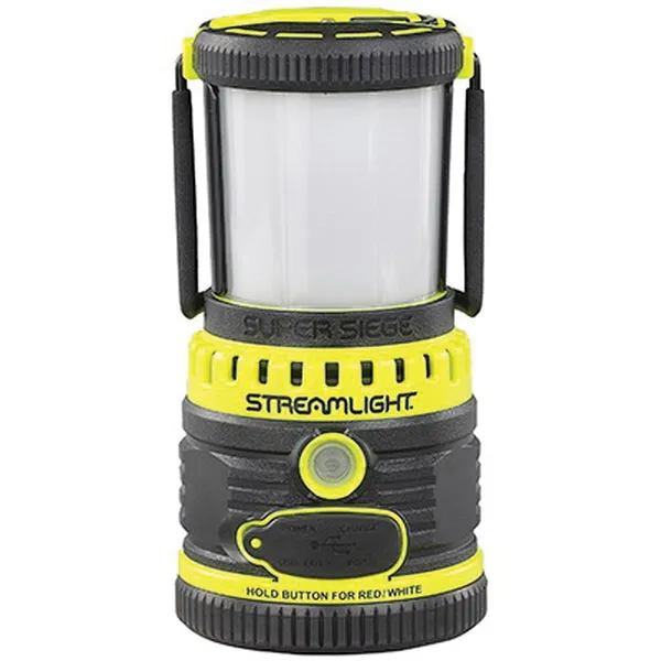 Streamlight Super Siege 1100 lm C4 LED Rechargeable Waterproof Lantern w/ USB Charger, Black/Yellow - 44945 - Light - view 1