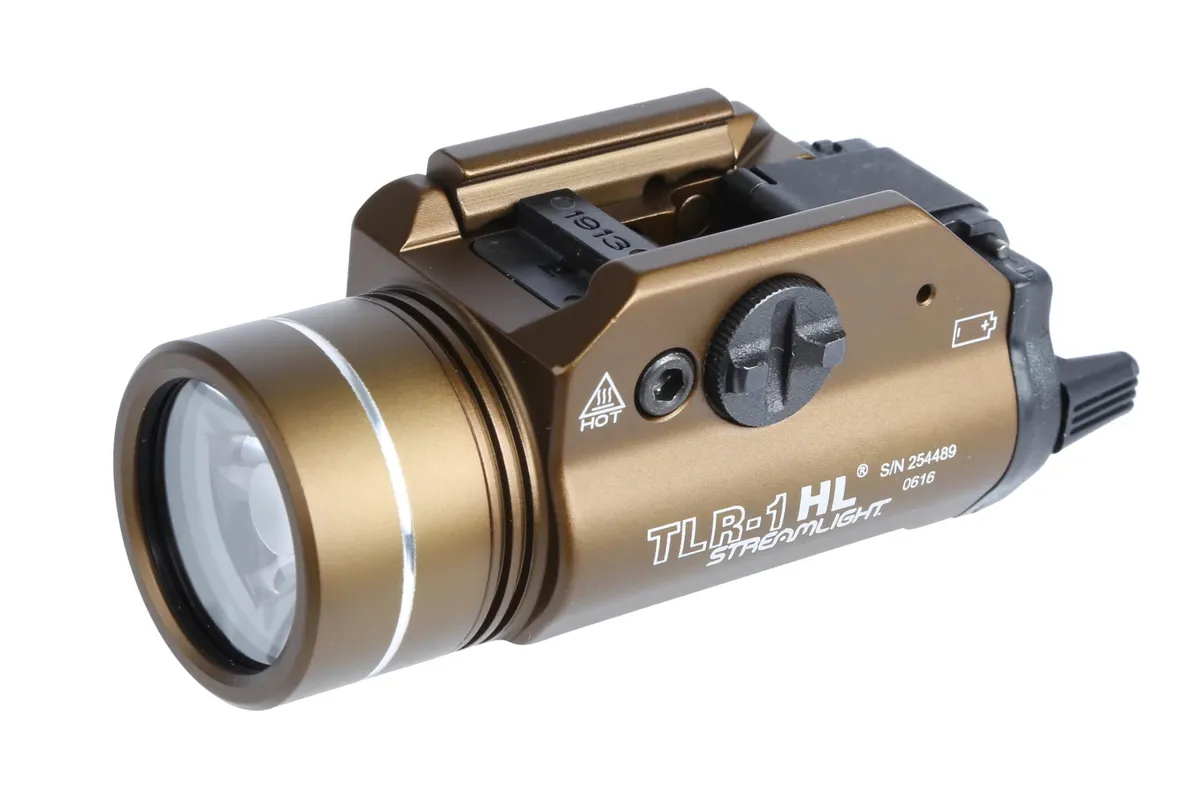 Streamlight TLR-1 HL 1000 Lumen Tactical Weapon Light - Flat Dark Earth Brown - Light - view 2