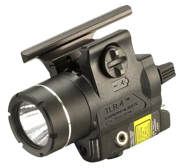 Streamlight TLR-4 Rail Mounted Laser Sight and Flashlight CR2 Lithium USP Full Only Red 170 LumensBlack - Light, vista 1