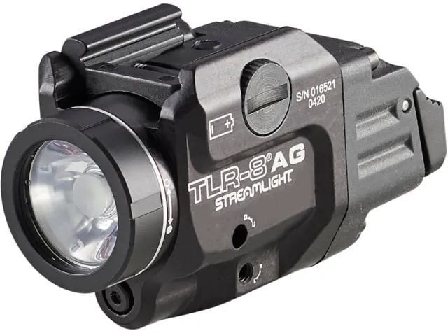 Streamlight TLR-8 A Weapon Light and Laser High Switch Mounted on TLR-8A CR123A Green Beam 500 Lumens Black - Light, vista 1