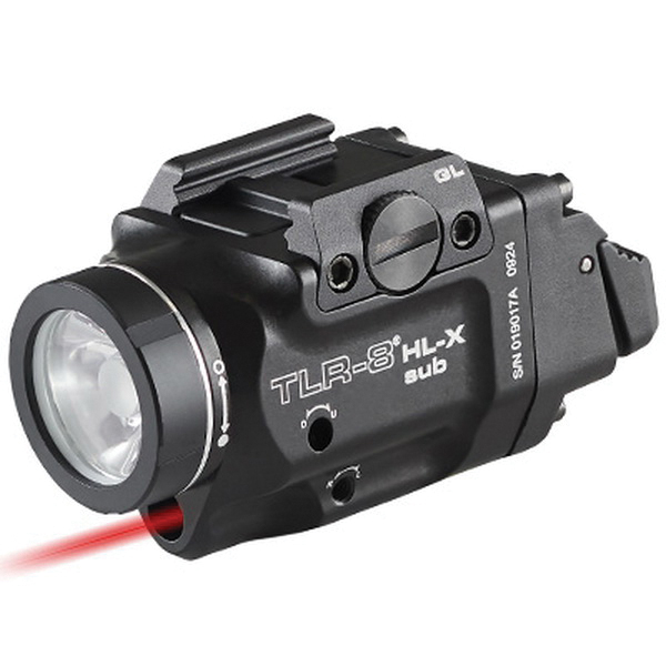 Streamlight TLR-8 HL-X Sub USB Multi-Fuel Tactical Weapon Light w/Red Laser 1000 lm - Light - view 1