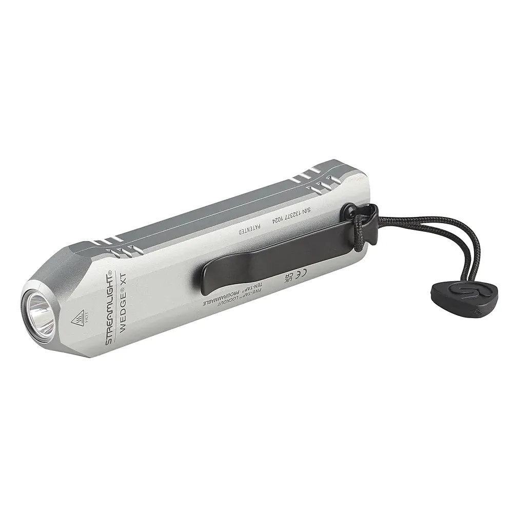 Streamlight Wedge XT Ultra-Compact Rechargeable EDC Flashlight, 500 lm Silver - Light - view 1