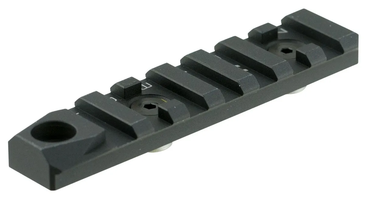 Strike Industries 3.4" 6061 Aluminum 1-Piece Link Rail Section w/ Quick Detach, Hardcoat Anodized Black - LINK-RS-7-QD - Optic Mount, vista 1