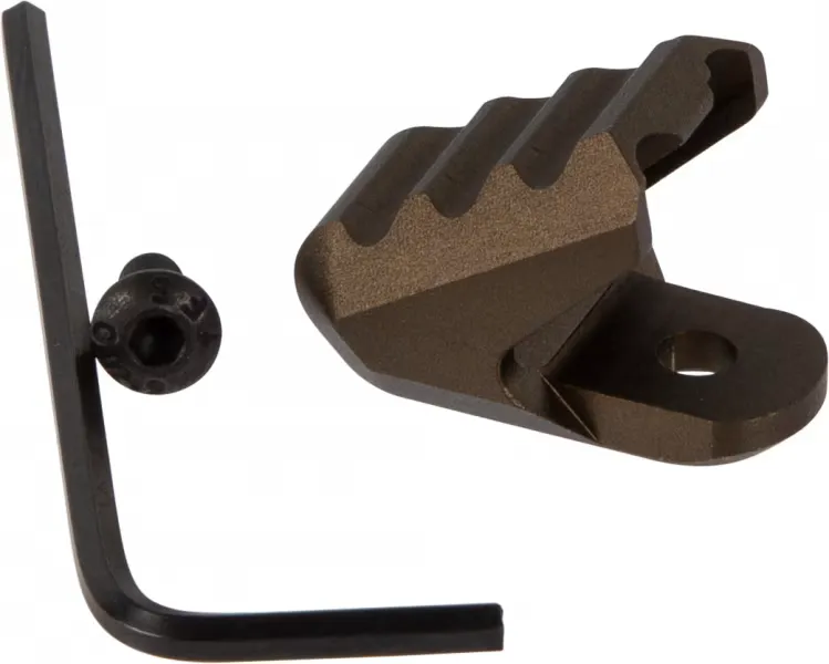 Strike Industries Aluminum ISO-Tab, Flat Dark Earth - ISOTAB-FDE - Charging Handle for AR-15, vista 1