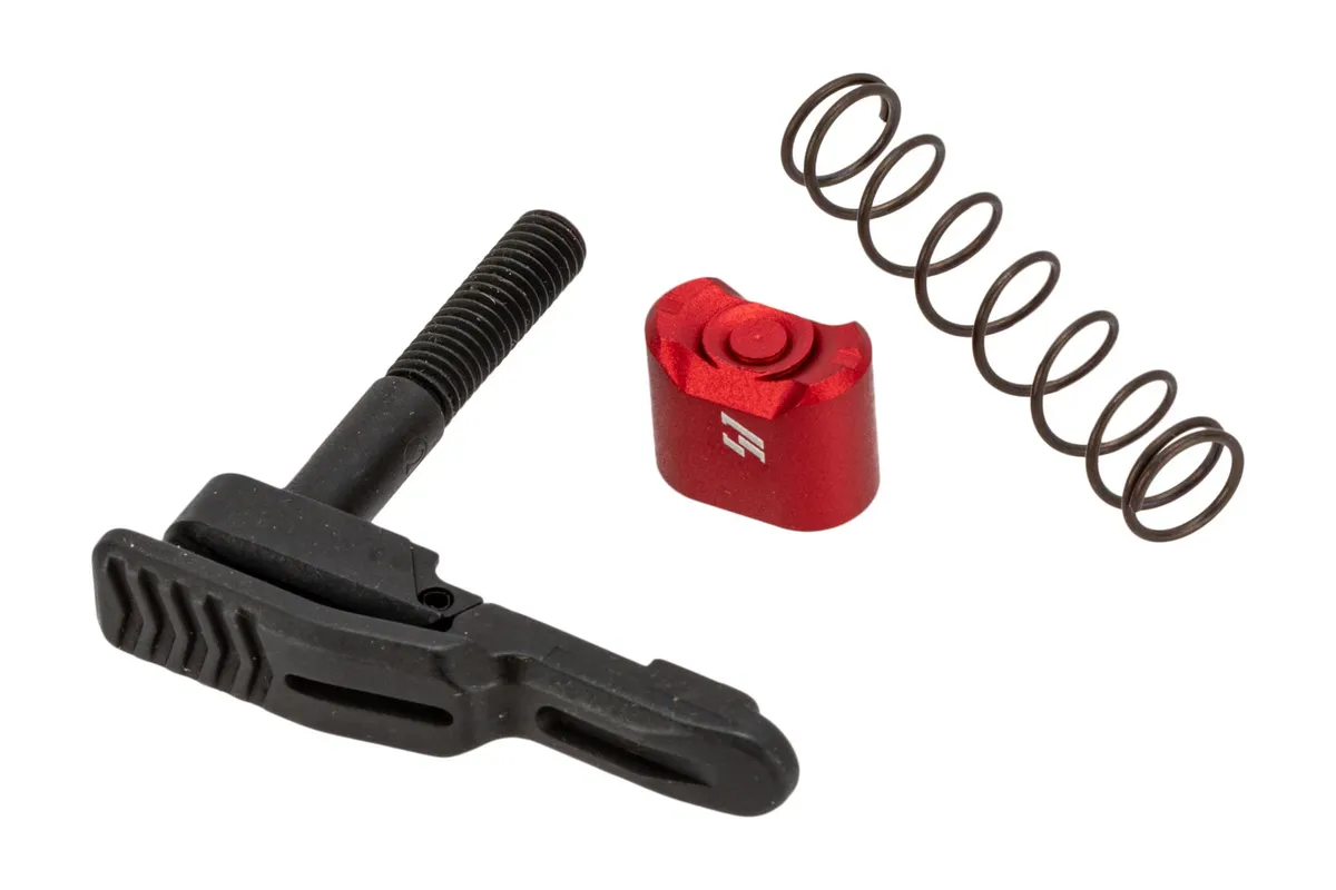 Strike Industries Ambi Ar-15 Magazine Release - Red - Magazine Release for AR-15, vista 1
