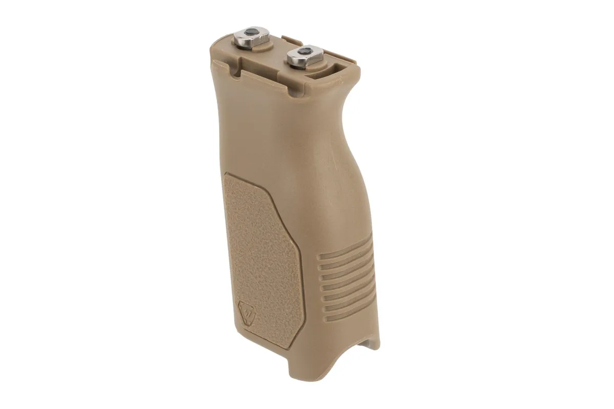 Strike Industries Angled Vertical Grip with Cable Management - Long - FDE - Foregrip for AR-15 - view 4