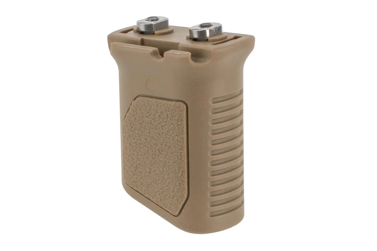Strike Industries Angled Vertical Grip with Cable Management - Long - FDE - Foregrip for AR-15 - view 1
