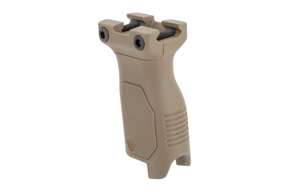 Strike Industries Angled Vertical Grip with Cable Management - Long - Picatinny - FDE - Foregrip for AR-15 - view 3