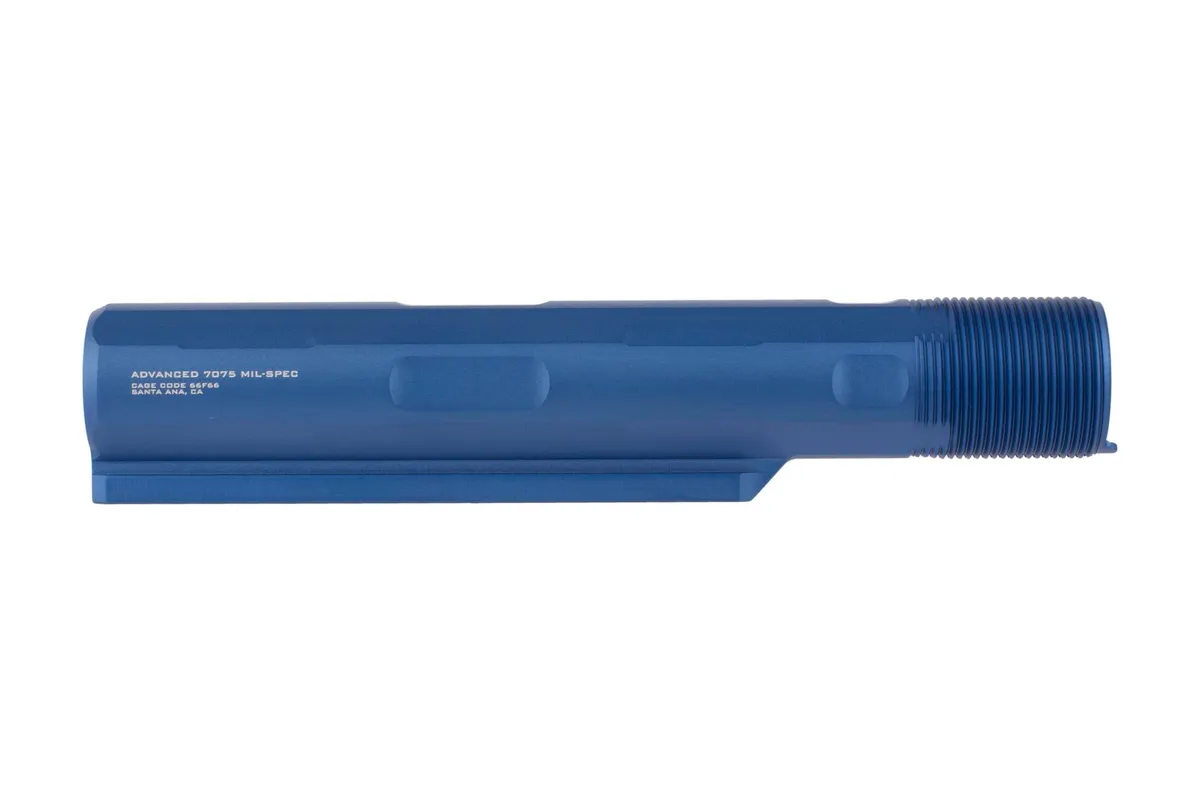 Strike Industries Ar-15 Buffer Tube - 7-Position Advanced Receiver Extension - Blue - Buffer Tube for AR-15, vista 2