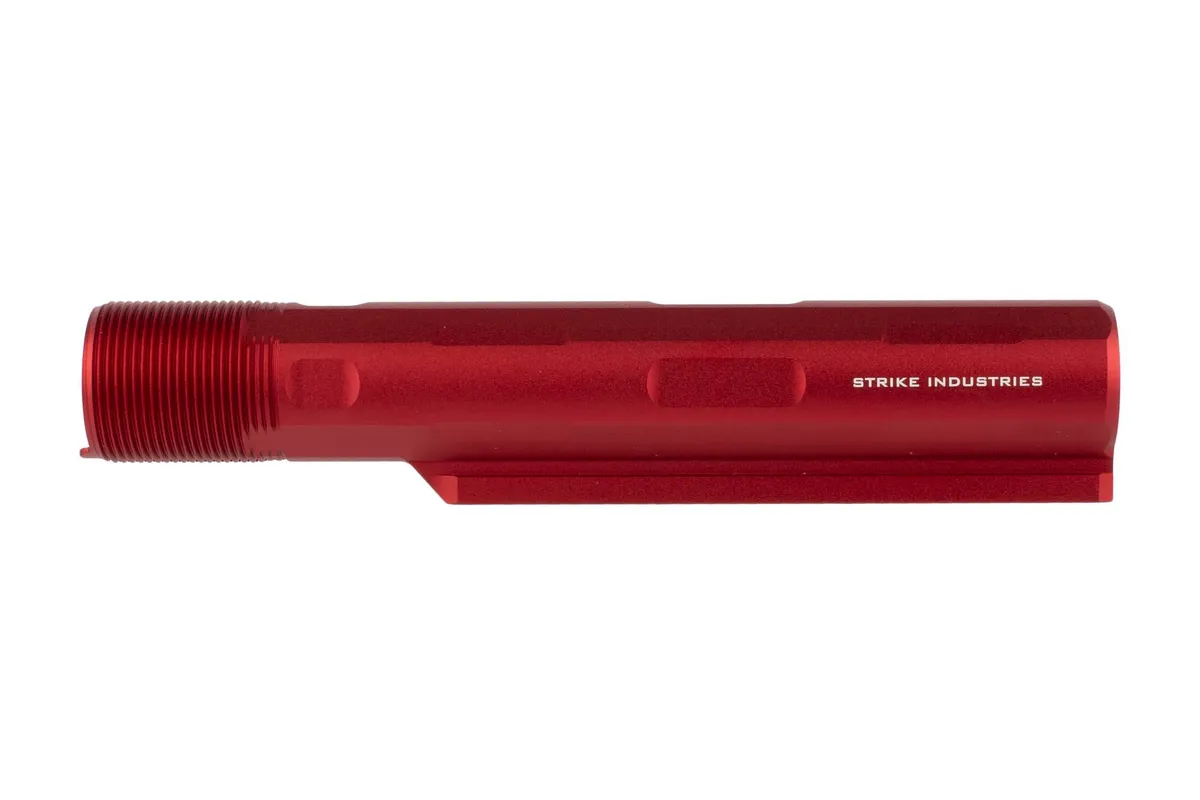 Strike Industries Ar-15 Buffer Tube - 7-Position Advanced Receiver Extension - Red - Buffer Tube for AR-15 - view 3