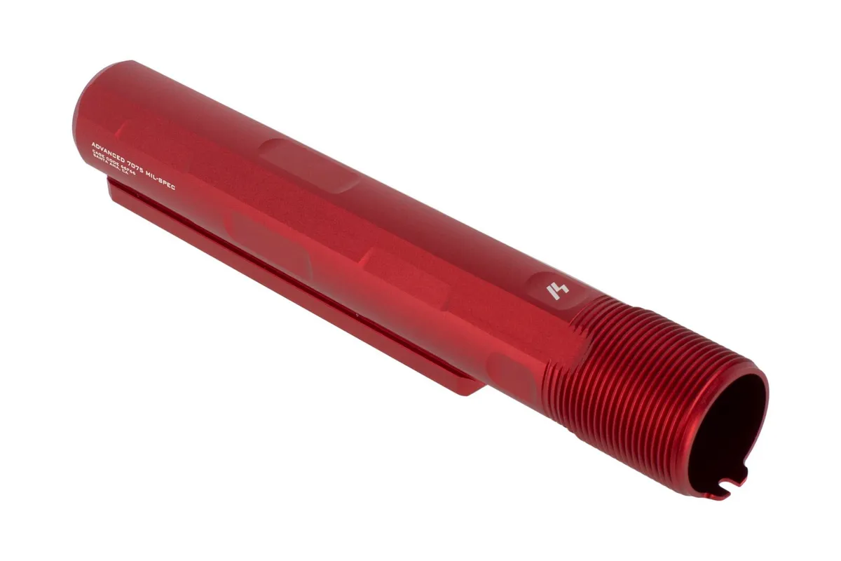 Strike Industries Ar-15 Buffer Tube - 7-Position Advanced Receiver Extension - Red - Buffer Tube for AR-15 - view 1