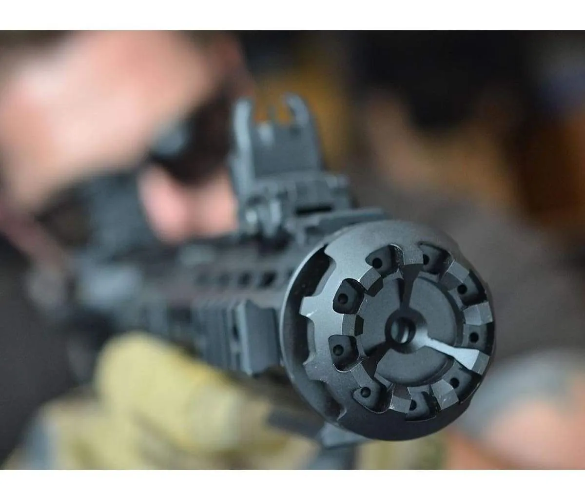 Strike Industries Ar-15 Cookie Cutter Comp .223 1/2-28 Black - Muzzle Device for AR-15 - view 4
