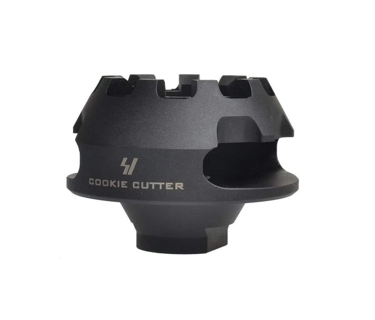 Strike Industries Ar-15 Cookie Cutter Comp .223 1/2-28 Black - Muzzle Device for AR-15 - view 1