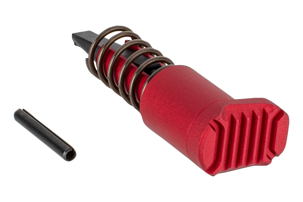 Strike Industries Ar-15 Extended Forward Assist Lightweight Low Profile Red - Forward Assist for AR-15 - view 1
