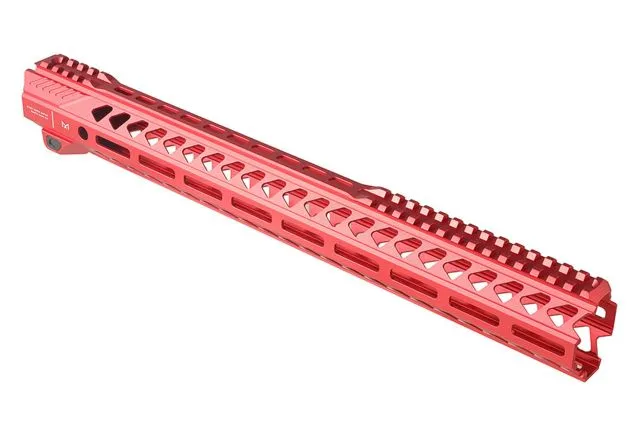 Strike Industries AR-15 M-Lok Handguard Rail 17in Red One Size - Handguard for AR-15, vista 1