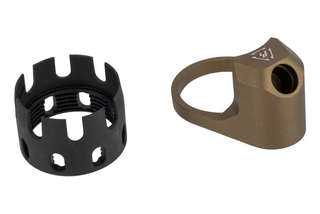 Strike Industries Ar Receiver Enhanced Castle Nut With Extended Qd Endplate - Fde - End Plate for AR-15 - view 1