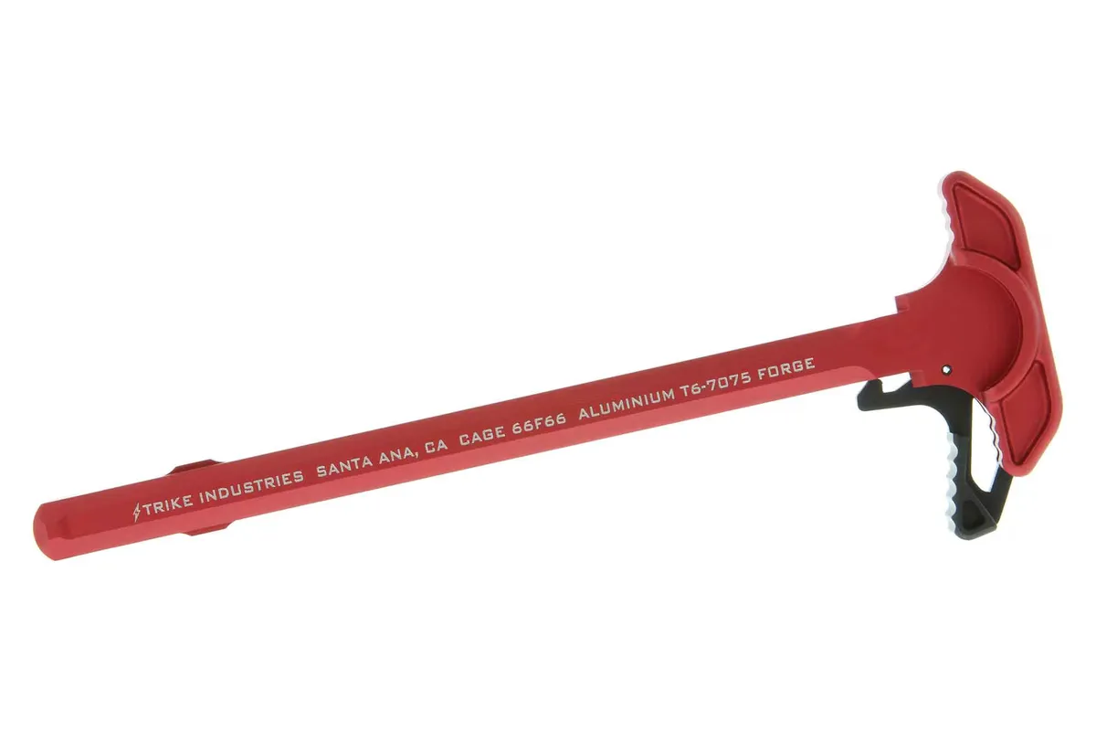 Strike Industries Arch Ar-15 Charging Handle Extended Latch - Red - Charging Handle for AR-15 - view 2
