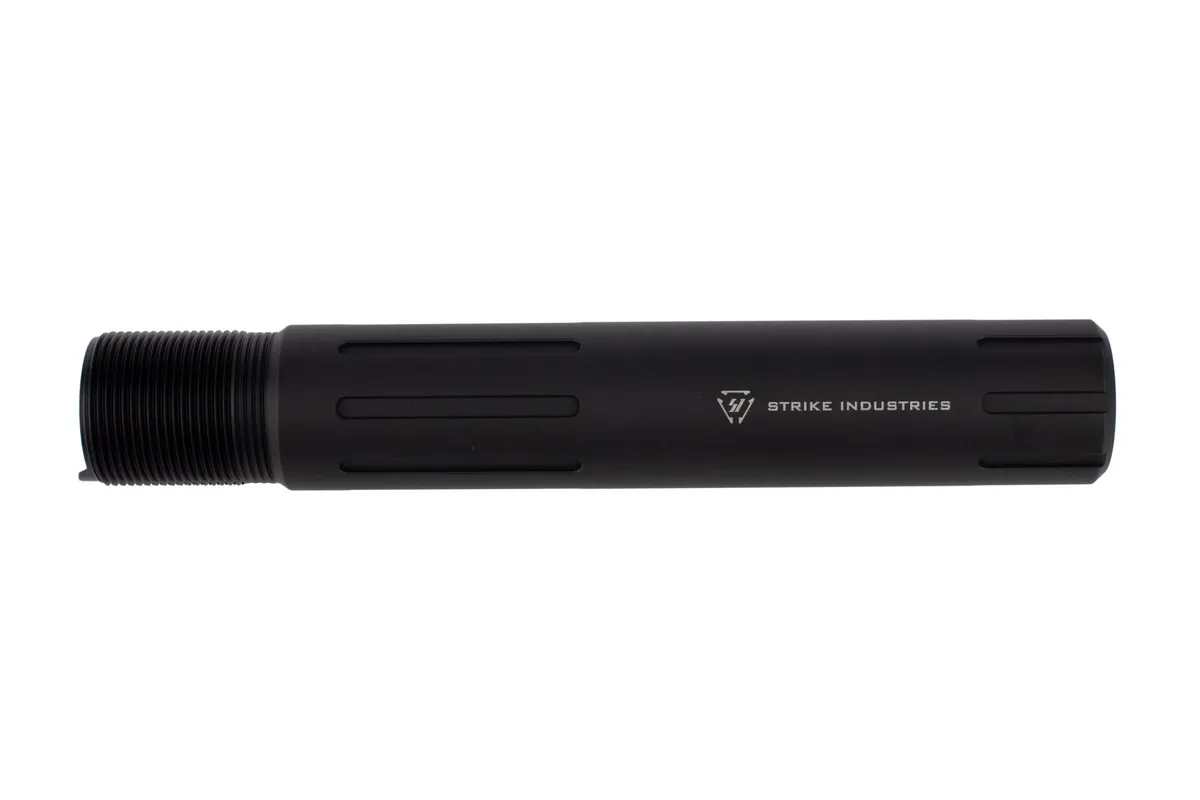 Strike Industries Carbine Length Pistol Buffer Tube - Black - Buffer Tube for AR-15, vista 3