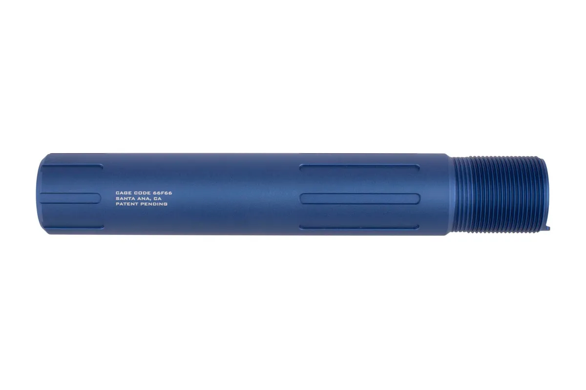 Strike Industries Carbine Length Pistol Buffer Tube - Blue - Buffer Tube for AR-15, vista 2