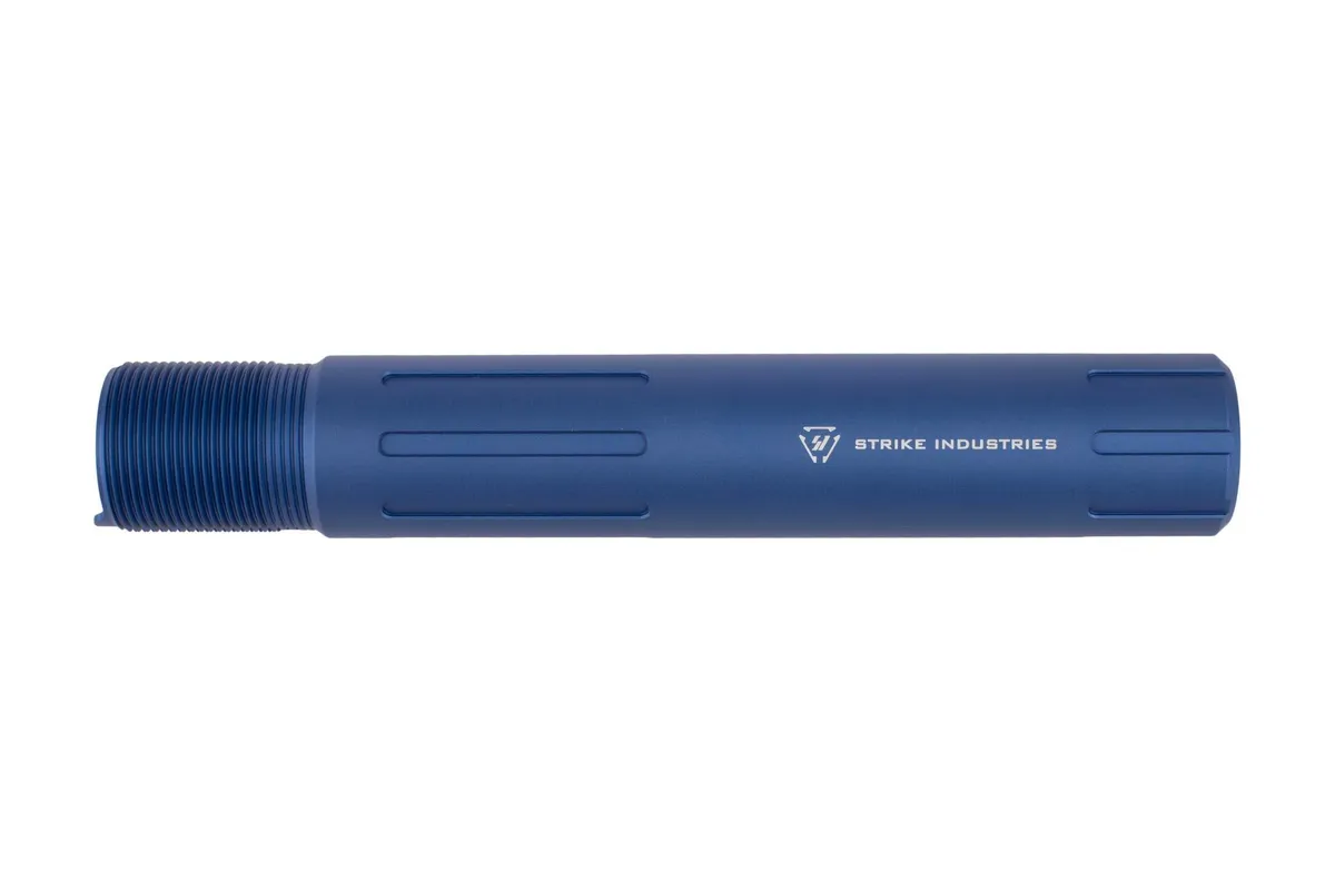Strike Industries Carbine Length Pistol Buffer Tube - Blue - Buffer Tube for AR-15, vista 3