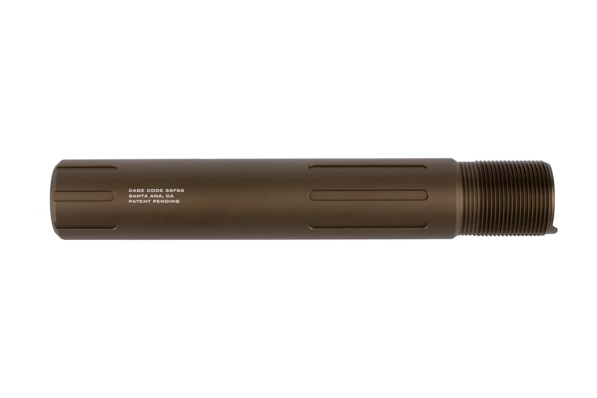 Strike Industries Carbine Length Pistol Buffer Tube - Fde - Buffer Tube for AR-15, vista 2