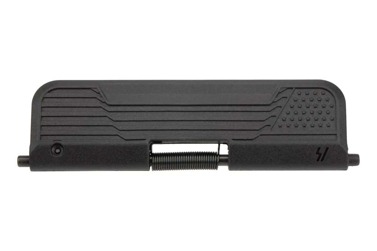 Strike Industries Enhanced Ultimate Dust Cover - Flag - Black - Dust Cover for AR-15 - view 1