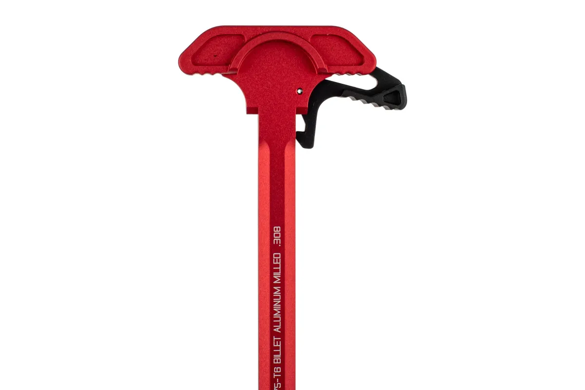 Strike Industries Extended Latch AR Charging Handle AR-10 .308 Winchester Red One Size - Charging Handle for AR-15, vista 3
